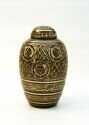 Black Engraved Urn